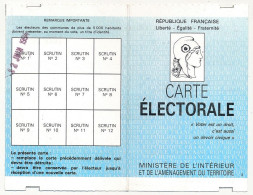 FRANCE - Carte électorale X2 Ex. (Couple) Elections De Juin 1994 - Marseille - Documents Historiques