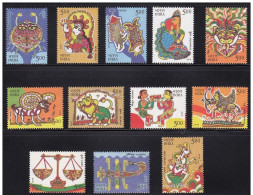 INDIA 2010 ASTROLOGICAL SIGNS COMPLETE SET MNH - Unused Stamps