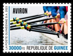 GUINEA 2023 STAMP 1V - OLYMPIC GAMES PARIS FRANCE 2024 - ROWING AVIRON - MNH - Roeisport