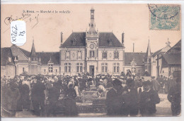 BROU- MARCHE A LA VOLAILLE DEVANT L HOTEL DE VILLE - Autres & Non Classés