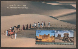 India Holiday Destinations In India 2018 Miniature Sheet Mint Good Condition Back Side Also (pms181) - Neufs