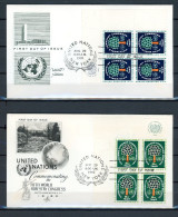 AX3a-5 Nations Unies Entier Postal N° 78 + 79   Saisir !!! - FDC
