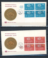 AX3a-5 Nations Unies Entier Postal N° 86 + 87   Saisir !!! - FDC