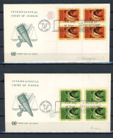 AX3a-5 Nations Unies Entier Postal N° 84 + 85   Saisir !!! - FDC