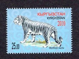 Kyrgyzstan 2010 Fauna. Year Of The Tiger 1v Perf** - Kyrgyzstan