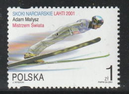 POLOGNE - N°3650 ** (2001) Championnat Du Monde De Saut à Ski : Mistrzem Swiata - Ongebruikt