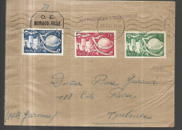 MONACO  Lettre  Du 25 01 1950 Pour TOULOUSE - Storia Postale