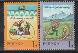 POLOGNE - N°3657/8 ** (2001) - Neufs