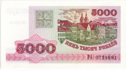 BIELORUSSIE - 5000 Rublei 1992 UNC - Belarus