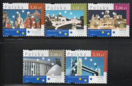 POLOGNE - N°4072/6 ** (2007) Capitales - Ungebraucht