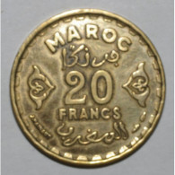 MAROC - Y 50 - 20 FRANCS 1952 - AH 1371 - TTB - Maroc