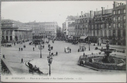 FRANCE BORDEAUX PLACE DE LA COMEDIE CARTE POSTALE ANSICHTSKARTE POSTCARD CARD KARTE CARTOLINA POSTKARTE BRIEF KAARTE - Brumath