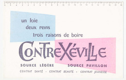 Buvard  20.7 X 13.4 CONTREXEVILLE (5) Boisson Eau Minérale  Source Légère  Source Pavillon - B