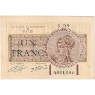 France, 1 Franc, Chambre De Commerce De Paris, 1919, A460694, SUP - Chambre De Commerce