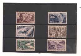 FRANCE ANNÉES 1947/49 P.A. N° Y/T : 21/26** Cote : 51,00 € - 1927-1959 Postfris