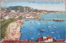 FRANCE CANNES MONT CHEVALIER BEACH PORT CP PC AK CARTE POSTALE ANSICHTSKARTE POSTCARD CARD KARTE CARTOLINA POSTKARTE - Brumath