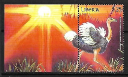 Liberia - MNH ** 2000 :   Common Ostrich  -  Struthio Camelus - Avestruces