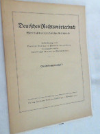 Deutsches Rechtswörterbuch ; Quellen Ergänzungsheft 3 - Derecho