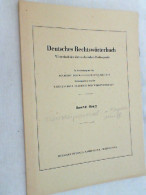 Deutsches Rechtswörterbuch ; Band VII - Heft 2 - Law