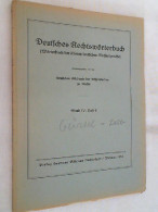 Deutsches Rechtswörterbuch ; Band IV - Heft 9 - Law