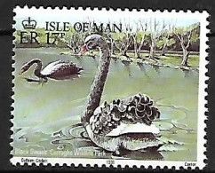 Isle Of Man - MNH ** 1991 :  Black Swan  -  Cygnus Atratus - Swans