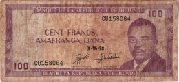 BURUNDI - 100 Francs 1988 - Burundi