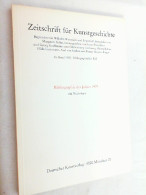 Zeitschrift Für Kunstgeschichte; 43. Band 1980, Heft Bibliographischer Teil - Art