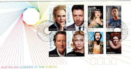Australia 2009  Australian Legends Of The Screen ,FDI - Poststempel