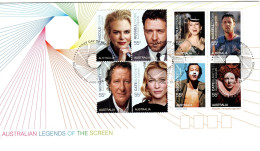 Australia 2009  Australian Legends Of The Screen ,FDI - Marcophilie