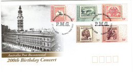 Australia 2009 Australia Post Bicentennial,200th Birthday Concert,FDI - Postmark Collection