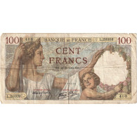 France, 100 Francs, Sully, 1941, L.26009 408, TB, Fayette:26.52, KM:94 - 100 F 1939-1942 ''Sully''