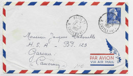 MULLER 20FR SEUL LETTRE AVION PARIS 21 17.9.1957 POUR GAROUA CAMEROUN - 1955-1961 Marianne Of Muller
