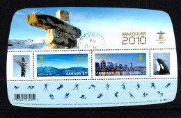 CANADA 2010 Vancouver Overprint On Winter Olympics  Miniature Sheet VFU Sc 2266c - Gebruikt