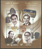 India Golden Voices 2003 Miniature Sheet Mint Good Condition Back Side Also (pms18) - Unused Stamps