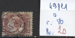 GRANDE-BRETAGNE 49 Planche 1 Oblitéré  Côte 80 € - Used Stamps