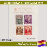 C2512# España 1937 [SVP] HB Presidentes Republicanos (MNH) - Republikanische Ausgaben