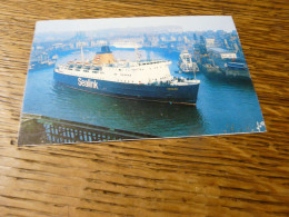 C P S M Ferry  Bateau " Senlac   " Sealink Dieppe Le Port 1973 Brest Bretagne - Ferries