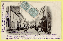 91 ESSONNE / ENVIRONS DE DOURDAN / SAINT-CHÉRON / GRANDE RUE / ANIMÉE / 1904 - Saint Cheron