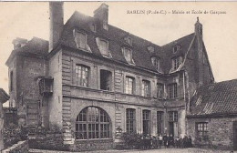 Delcampe - BARLIN            MAIRIE ET ECOLE DE GARCONS - Barlin