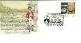 Australia 2009 ,Captain Cook Festival,Agnes Water Postmark,souvenir Cover - Marcophilie