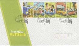 Australia 2009 Inventive Australia Strip FDC - Bolli E Annullamenti