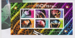 Australia 2009 Micromonsters Miniature Sheet, FDC - Postmark Collection