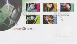 Australia 2009 Micromonsters Self Adhesive FDC - Postmark Collection