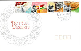 Australia 2009 Not Just Dessert Self-adhesive, FDC - Marcofilie