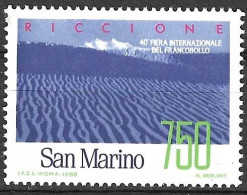 SAN MARINO - 1988 - GIORNATA FILATELIA-  NUOVO MNH** ( YVERT 1185 - MICHEL 1394 - SS 1232) - Nuevos