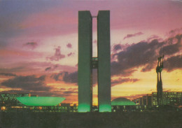 Brazil - Brasilia , Congresso Nacional Old Postcard - Brasilia