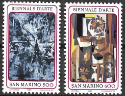 SAN MARINO - 1987 - BIENNALE D'ARTE - SERIE 2 VALORI -  NUOVO MNH** ( YVERT 1164/5 - MICHEL 1359\60 - SS 1201\2) - Unused Stamps