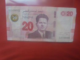 TUNISIE 20 DINARS 2017 Circuler (B.32) - Tusesië