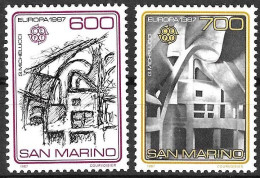 SAN MARINO - 1987 - EUROPA - SERIE 2 VALORI -  NUOVO MNH** ( YVERT 1148\9 - MICHEL 1354\5 - SS 1195\6) - Unused Stamps