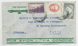 ARGENTINA DIVERS LETTRE COVER POR AVION VIA CONDOR 1938 TO FRANCE - Briefe U. Dokumente